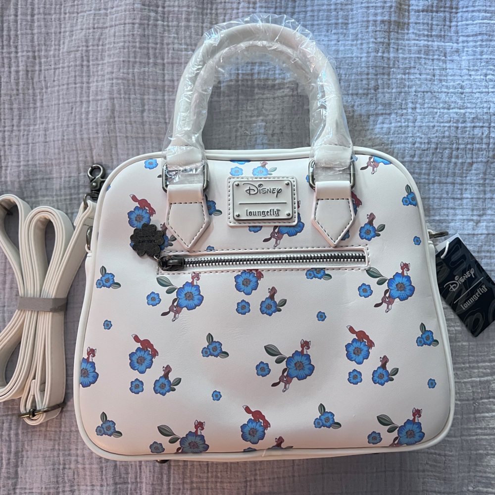 Loungefly Disney Fox and the Hound Tod and Copper Spring Floral Crossbody Bag